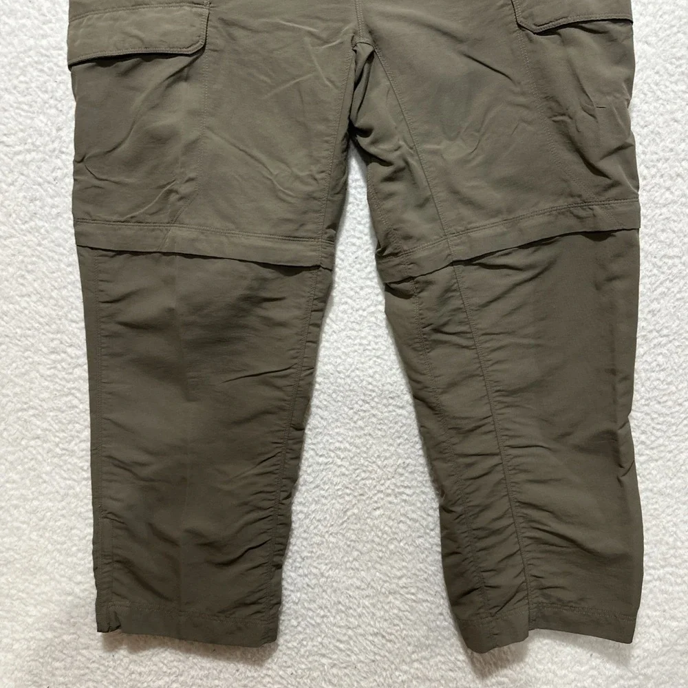 The North Face Men's Pants Size XL Brown Belted Nylon Convertible Hiking Cargo‎